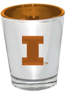 Silver Illinois Fighting Illini 2oz Silver Electroplated Shot Glass