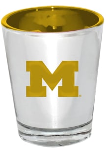 Silver Michigan Wolverines 2oz Silver Electroplated Shot Glass