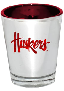 Silver Nebraska Cornhuskers 2oz Silver Electroplated Shot Glass