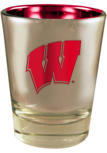 Silver Wisconsin Badgers 2oz Silver Electroplated Shot Glass