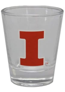 Orange Illinois Fighting Illini 2oz Glass Shot Glass