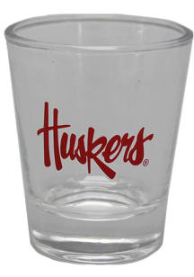 Red Nebraska Cornhuskers 2oz Glass Shot Glass