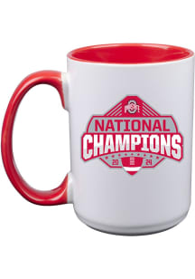 White Ohio State Buckeyes 2024 Football National Champions 15oz Inner Color Mug