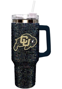 Colorado Buffaloes Bling 40 oz Stainless Steel Tumbler - Silver
