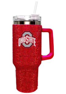 Ohio State Buckeyes Bling 40 oz Stainless Steel Tumbler - Red