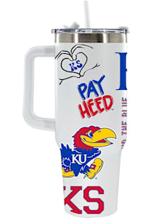 Kansas Jayhawks 40oz Loco Colossal Stainless Steel Tumbler - Blue