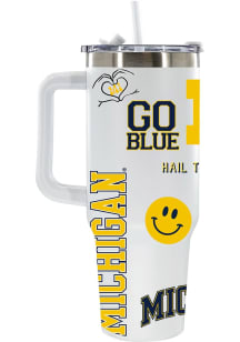 Yellow Michigan Wolverines 46oz Local Stainless Steel Tumbler