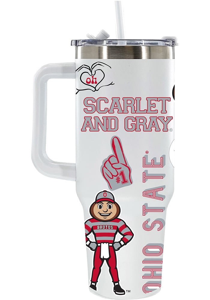 Ohio State Buckeyes Dosenkühler - Offizielles Fan-Zubehör, 340 Ml, 2 Farben, Zusammenklappbar