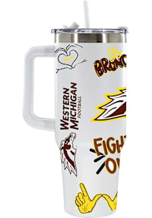 Western Michigan Broncos 40oz Loco Colossal Stainless Steel Tumbler - Brown