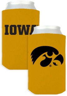 Black Iowa Hawkeyes 4 Pack Coolie