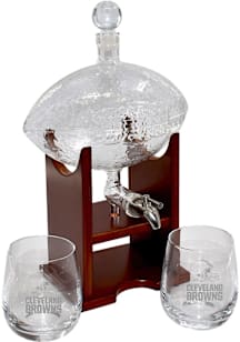 Cleveland Browns Football Decanter Set