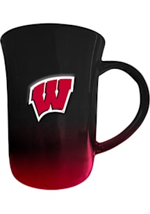 Red Wisconsin Badgers 15oz 3D Ombre Ceramic Mug