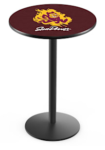 Arizona State Sun Devils Sparky Black Round Base Pub Table