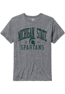 Michigan State Spartans All American Oversized Number One Short Sleeve T Shirt - Grey