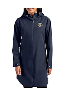 Cutter and Buck North Carolina Tar Heels Womens Navy Blue Vault Camano Light Weight Jacket