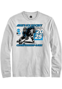 Mens Big Ten White Rally 2025 Mens Ice Hockey Tournament Tee