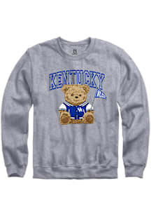 Summit Sportswear Kentucky Wildcats Womens Grey Bear Necessities Crew Sweatshirt