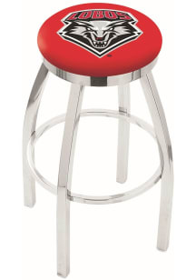 New Mexico Lobos Chrome Pub Stool -