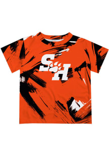 Vive La Fete Sam Houston State Bearkats Toddler Orange Paint Brush Short Sleeve T-Shirt