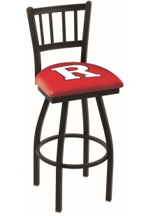 Black Rutgers Scarlet Knights Swivel Counter Pub Stool