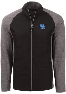 Cutter and Buck Kentucky Wildcats Mens Black Adapt Eco Medium Weight Jacket