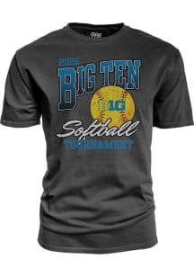 Big Ten 2025 Big Ten Softball Short Sleeve T Shirt - Charcoal