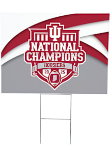Indiana Hoosiers 2025 CFP National Champions Coroplast Yard Sign - Crimson