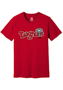 Summit Sportswear Lansing Lugnuts Red Alt Logo Wordmark Short Sleeve T Shirt