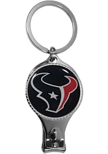 Houston Texans Nail Care Bottle Opener Keychain - Silver