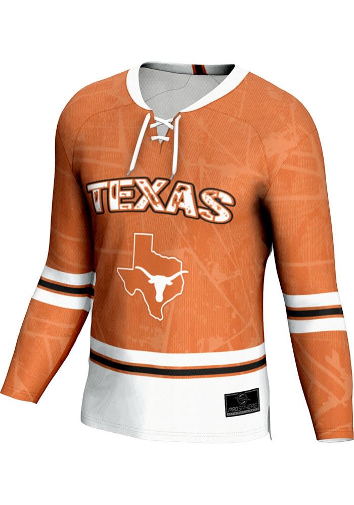 ProSphere Texas Longhorns Mens BURNTORANGE Vigor Hockey Jersey
