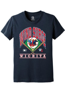 Summit Sportswear Wichita Wind Surge Youth Navy Blue Homefield Short Sleeve T-Shirt