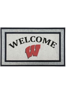 Ash Wisconsin Badgers Welcome 18x30 Door Mat