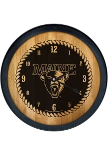 Maine Black Bears Barrelhead Wall Clock