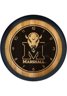 Marshall Thundering Herd Barrelhead Wall Clock