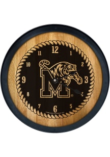 Memphis Tigers Barrelhead Wall Clock