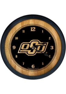 Oklahoma State Cowboys Barrelhead Wall Clock