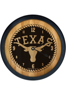 Texas Longhorns Barrelhead Wall Clock