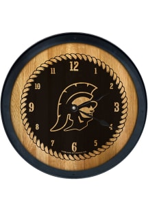 Brown USC Trojans Barrelhead Wall Clock