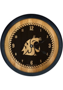 Washington State Cougars Barrelhead Wall Clock
