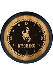 Wyoming Cowboys Barrelhead Wall Clock