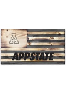 Jardine Associates Appalachian State Mountaineers Wood Etched Flag Sign