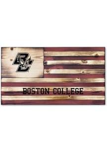 Jardine Associates Boston College Eagles Wood Etched Flag Sign