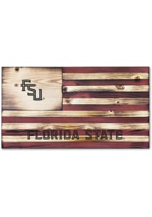 Jardine Associates Florida State Seminoles Wood Etched Flag Sign