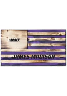 Jardine Associates James Madison Dukes Wood Etched Flag Sign