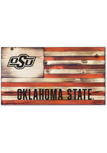 Jardine Associates Oklahoma State Cowboys Wood Etched Flag Sign