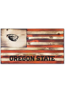 Jardine Associates Oregon State Beavers Wood Etched Flag Sign