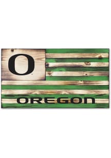 Jardine Associates Oregon Ducks Wood Etched Flag Sign