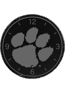 Clemson Tigers Slate Wall Clock