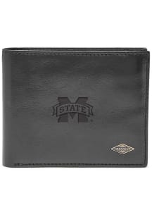 Mississippi State Bulldogs Fossil Leather FlipID Mens Bifold Wallet
