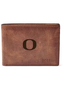 Oregon Ducks Fossil Front Pocket Mens Bifold Wallet